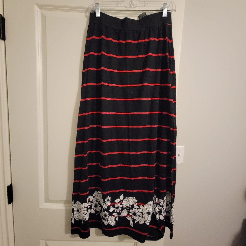Maxi skirt with floral print bottom, Tommy Hilfiger size XS